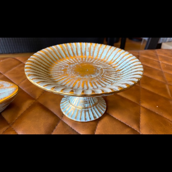 MIDCENTURY MODERN STANGL POTTERY ASHTRAY AND CANDYDISH - Picture 3 of 9